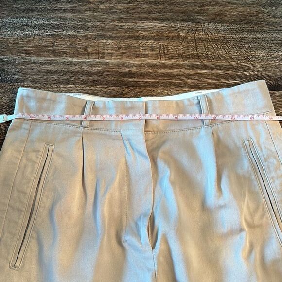SSENSE S Maxmara beige pleated wide leg crop pants 4 small - Picture 9 of 16